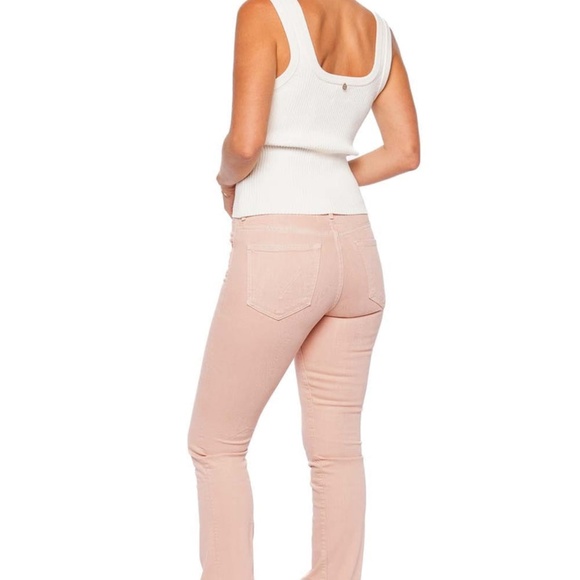 MOTHER DENIM THE INSIDER HOVER PEACH PARFAIT JEAN - Picture 10 of 10